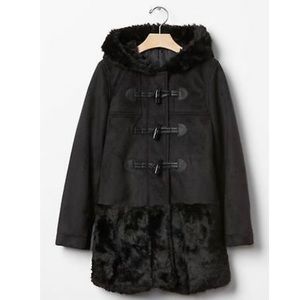 Gap Kids Girl Shearling Duffle Coat